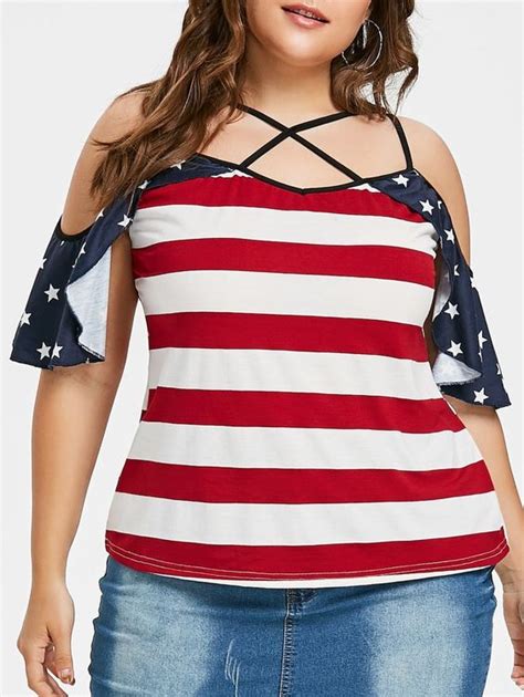 Plus Size Patriotic Tops For The Th Of July Attire Plus Size