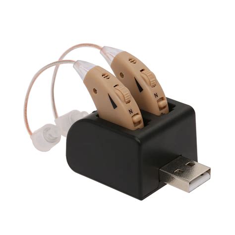 1 Pair Portable Hearing Aids Wireless Sound Amplifier For The Elderly