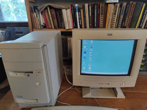 IBM G54 Vintage Monitor IBM PC 300GL Win 98 Set Working Order EBay