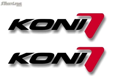2 Koni Racing Vinyl Graphics Decals Adjustable Shock Absorber Stickers