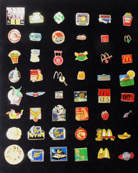 Mcdonalds Lapel Pin Collection 48 Piece Set Of Enameled Etsy