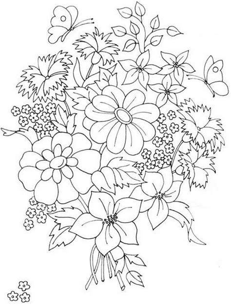 While your child colors the sheet, talk to him about the symbiotic relation of flowers and bees and how they help each other survive. Beautiful Flower Bouquet Coloring Page : Color Luna