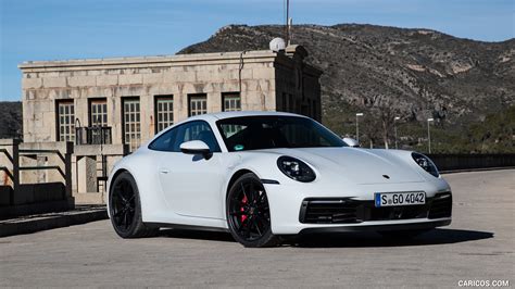 2020 Porsche 911 4s Color Carrara White Metallic Front Three