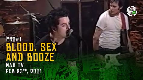 Green Day Blood Sex And Booze Live At Mad Tv February 23 2001