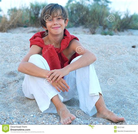 happy boy   beach royalty  stock  image