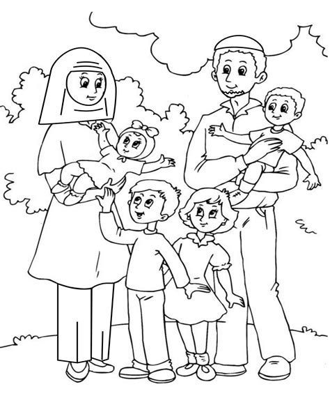 Happy Family Coloring Page at GetColorings.com | Free printable