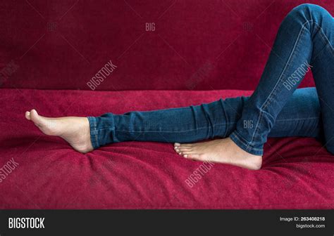 Close Woman Barefoot Image And Photo Free Trial Bigstock