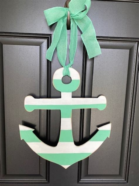 Anchor Door Hanger Baby Room Decor Nautical Decor Nautical Etsy