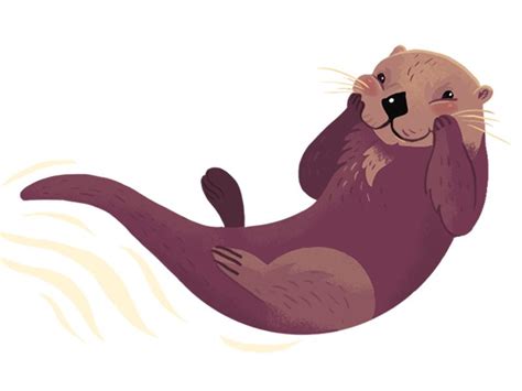 Otter Otters Otter Drawing Otter Art