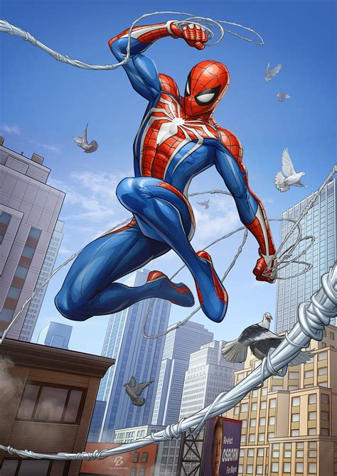 Spider Man Ps4 Art By Patrick Brown