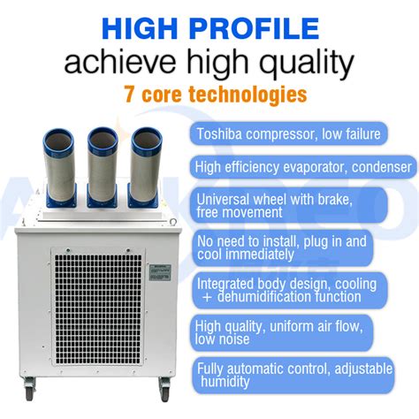 25 Tons Cooling Capacity Digital Control Portable Spot Air Conditioner