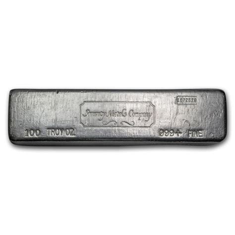 Buy 100 Oz Silver Bar Security Metals Company Apmex