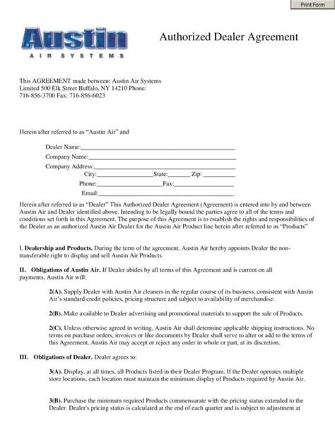 Free 23 Dealership Agreement Templates In Pdf Ms Word Pages