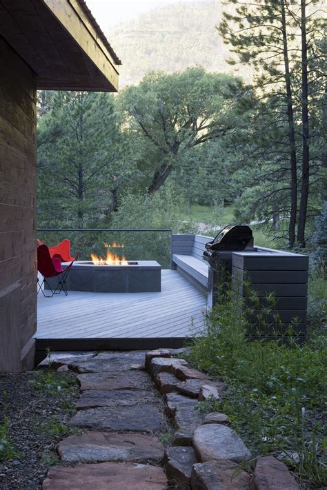 A secluded riverfront retreat in beautiful northern new mexico Pecos Cabin is a Contemporary Take on the Traditional Log ...