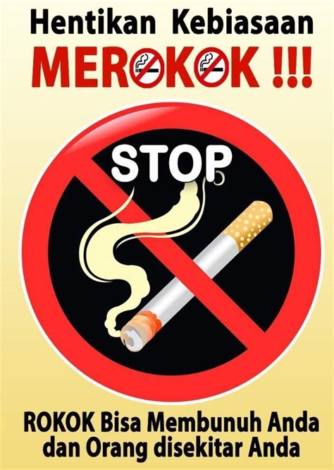 Gambar Contoh Poster Dilarang Merokok Populer Tato Vrogue Co