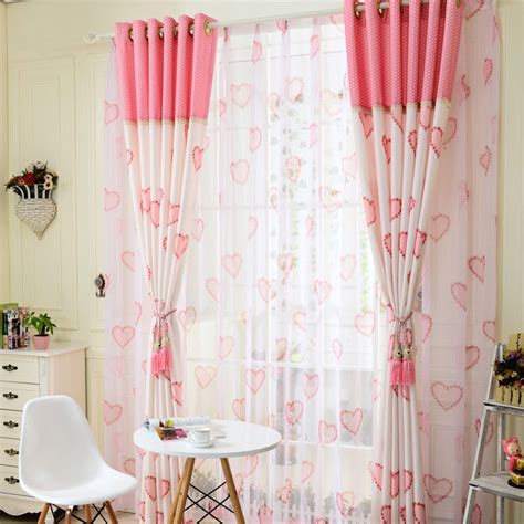 Pink Color Lovely Affordable Curtains For Girls Room Girls Room