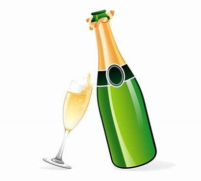 Champagne Transparent Bottle Clipart Clip Wine Glass