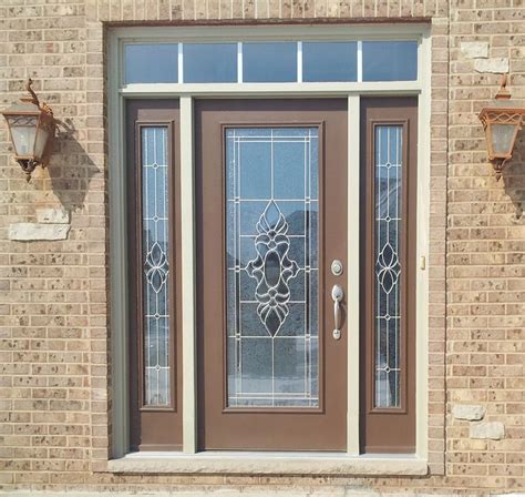 Provia Legacy Steel Entry Door Exterior Color Tudor Brown Exterior