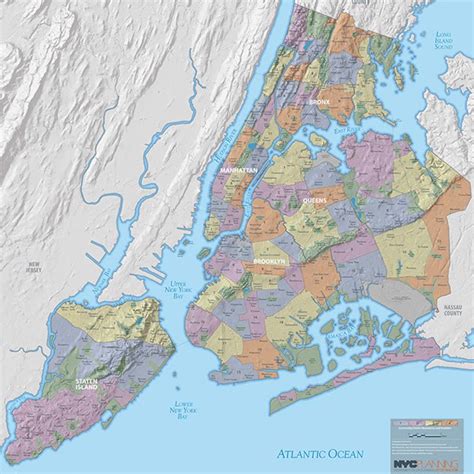 New York City Borders Map ~ Afp Cv