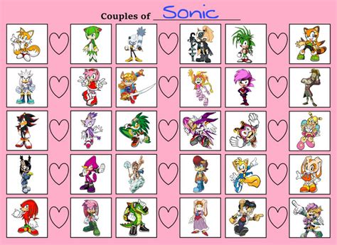 My Sonic Couples By Countryballfan On Deviantart