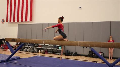 Emily Tabangcura 1st Place Beam Pacific Classic 2020 Wildfire Gymnast Level 7 Youtube