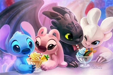 Stitch And Angel Wallpapers Wallpaper Cave