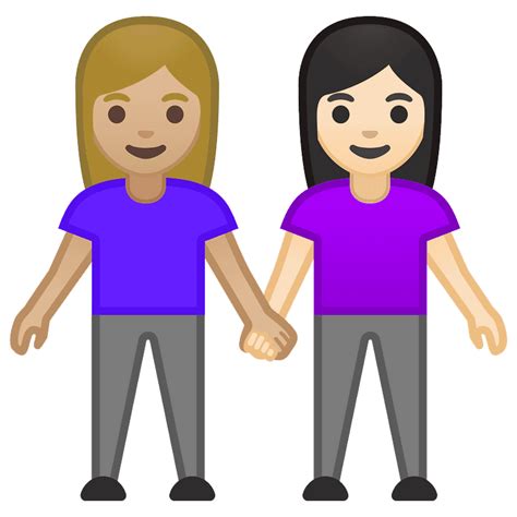 Women Holding Hands Emoji Clipart Free Download Transparent Png