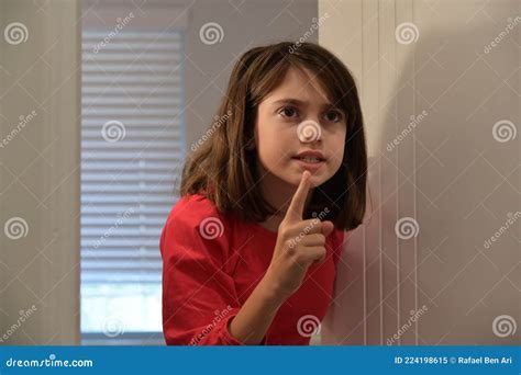 Upset Teenager Girl Telling Off To Respect Her Privacy Stock Image