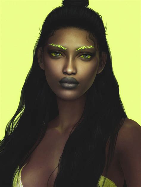 Emily Cc Finds Obscurus Sims Skin N18 25 Colors 50 Swatches Mobile