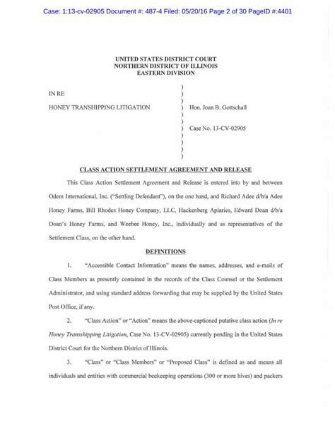 pdf class action settlement agreement and release signed by action · llc hackenberg