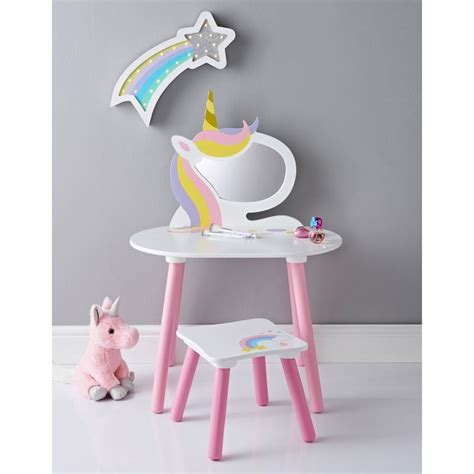 add some magical sparkle to your little one s world with this fabulous unicorn vanity set great