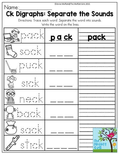 Ck Digraphs Separate The Sounds Fun And Engaging Ways To Help