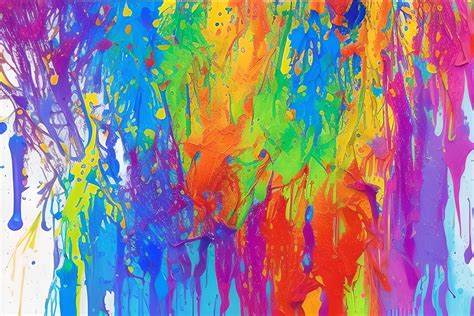 Colorful Dripping Paint Background Graphic By Craftable · Creative Fabrica