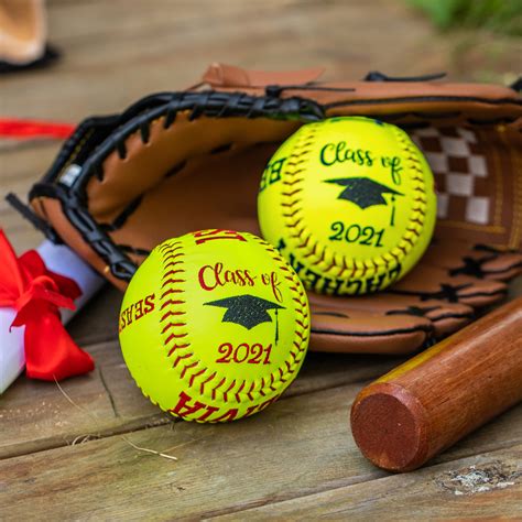 2021 Graduation Personalized Embroidered Baseballsoftball