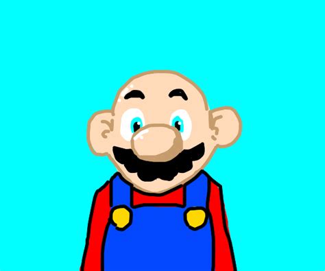 Mario But He Is Bald Drawception