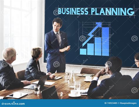 Business Planning Strategy Progress Development Concept Stock Image