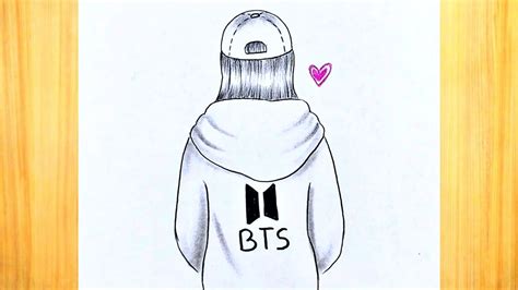 How To Draw A Bts Army Girl Simple And Quick Drawings For Beginners