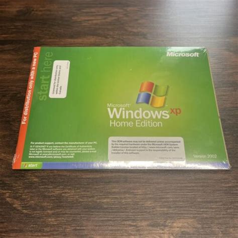 Microsoft Windows Xp Home Sp2 Sealed Dvd Only No Coa Or Key Ebay