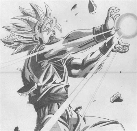 To add more detail, include goku's muscular upper body wrapped in his. Dragon Ball Z goku drawing | Goku drawing, Character ...