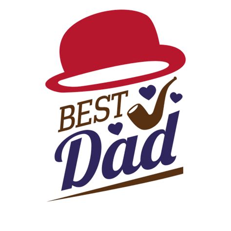 Fathers Day Best Dad Sticker Transparent Png And Svg Vector File