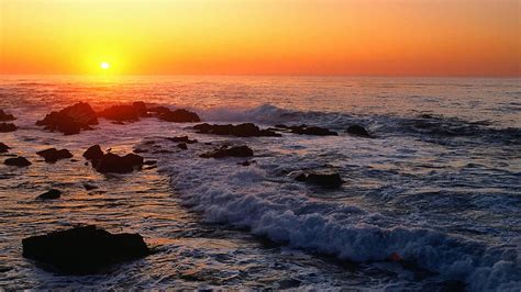 Pacific Ocean Sunset Monterey California Hd Wallpaper Pxfuel