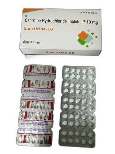 Cetirizine Hydrochloride Tablet 10 Mg At Rs 368box In Baddi Id