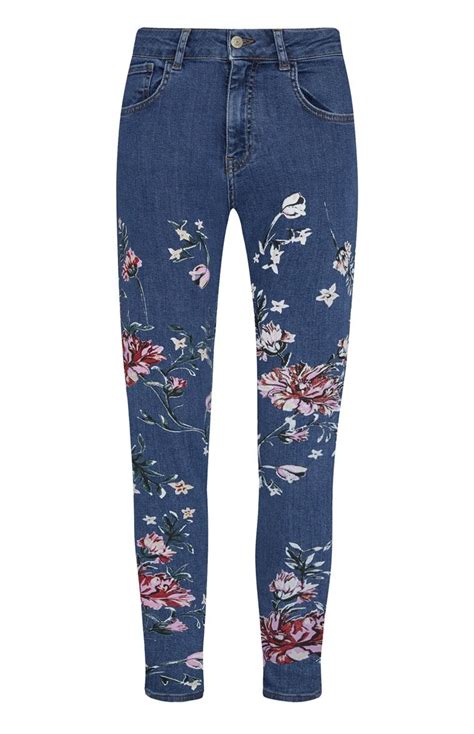 Primark Embroidered Floral Skinny Jean Floral Skinny Jeans Skinny