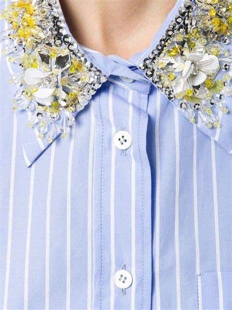 Shirt Collar Embroidery Diy 4 Embellished Collar
