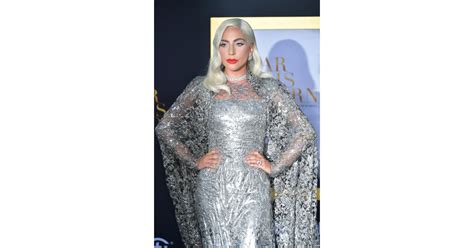 Lady Gaga S Silver Dress A Star Is Born Premiere Sept 2018 Popsugar Fashion Uk Photo 15