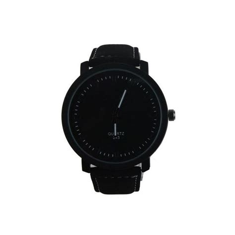 Shop Unisex Leather Quartz Wrist Watch Blackblack Jumia Uganda