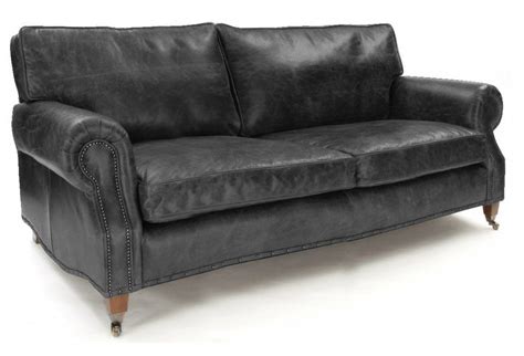 Hepburn Hobnail Leather 3 Seater Sofa From Old Boot Sofas