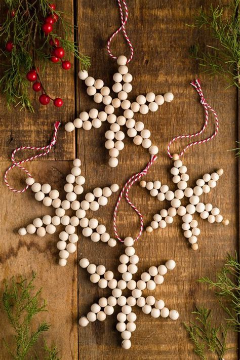 Diy Star How To Make A Star Out Of Wooden Beads Easy Christmas Crafts