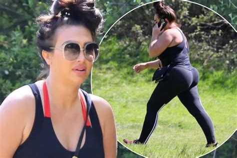 busty lauren goodger looks curvy in a sports bra after breaking lockdown rules daily record