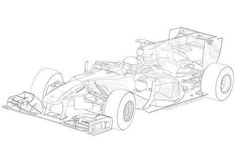 F1 Car Drawing At Getdrawings Free Download